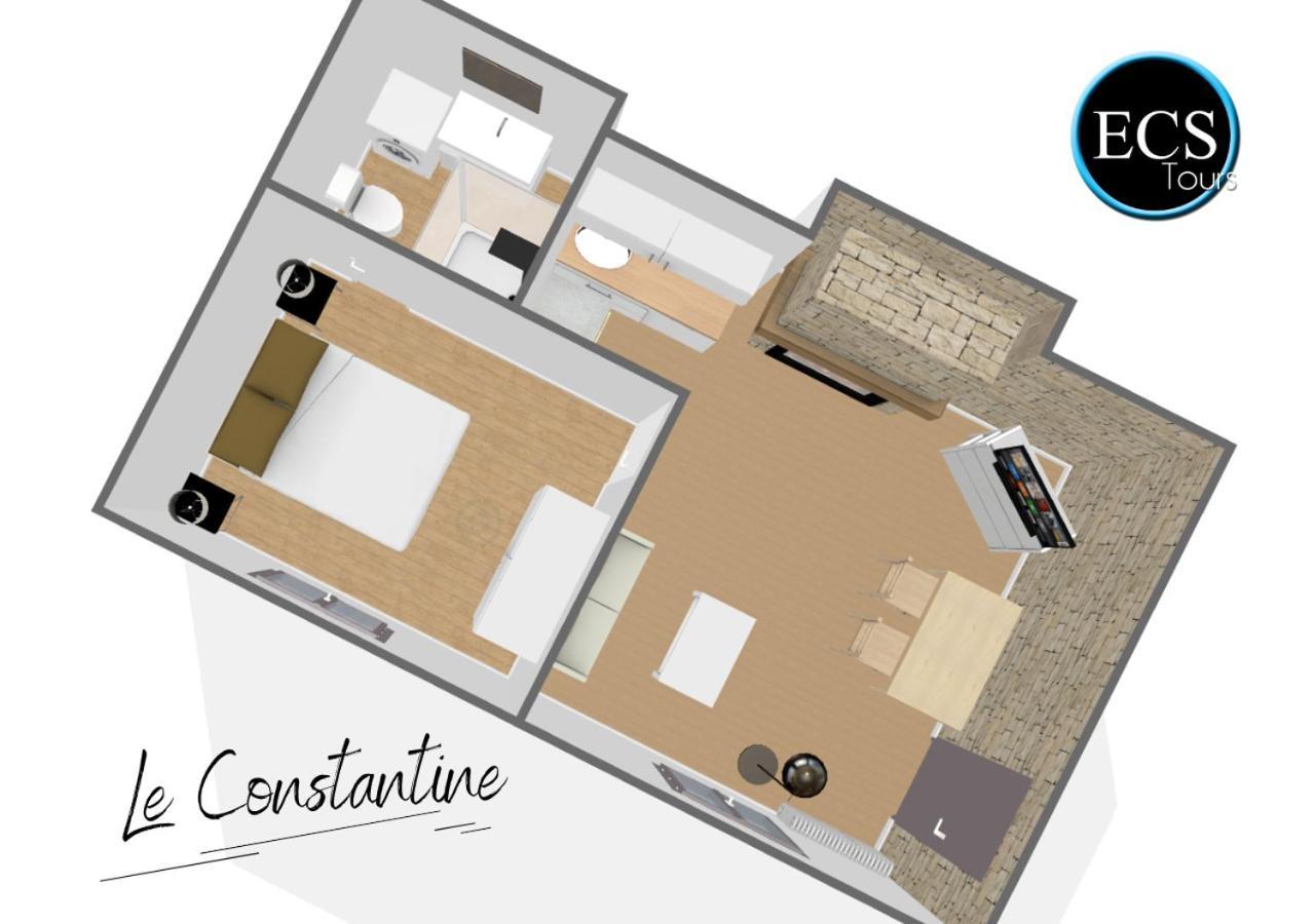 Le Constantine - Quartier Historique - Charme & Ancien Appartement Tours Buitenkant foto